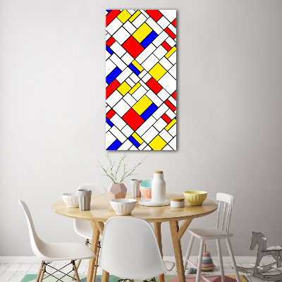 Quadro di vetro verticale Astrazione