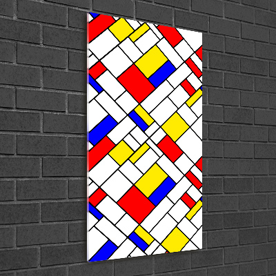 Quadro di vetro verticale Astrazione