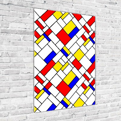 Quadro di vetro verticale Astrazione