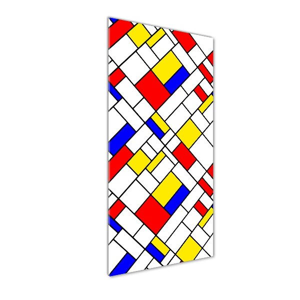 Quadro di vetro verticale Astrazione