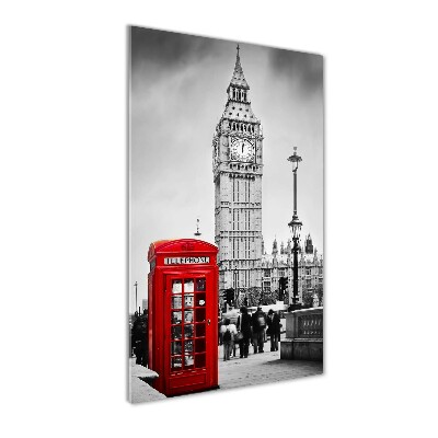 Quadro di vetro verticale Big Ben di Londra