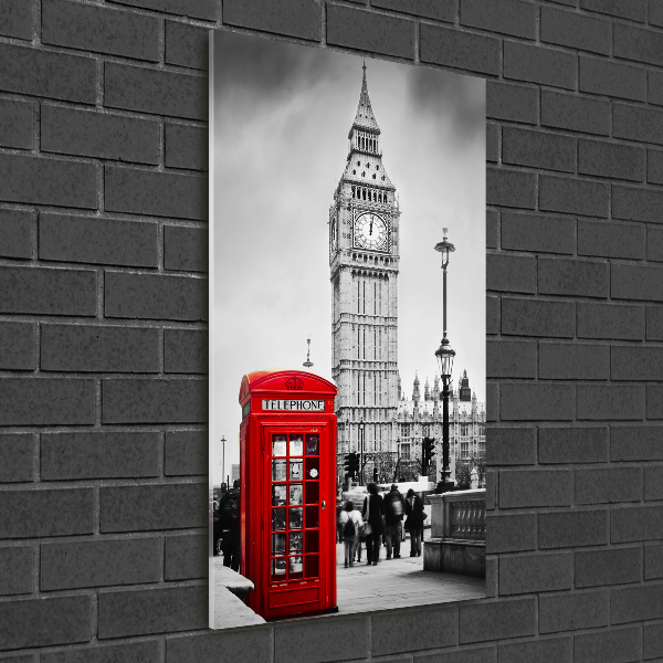 Quadro di vetro verticale Big Ben di Londra