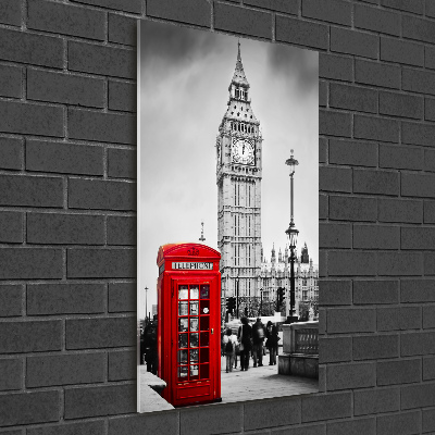 Quadro di vetro verticale Big Ben di Londra