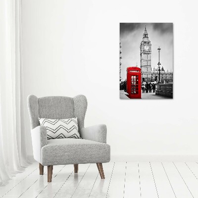 Quadro di vetro verticale Big Ben di Londra