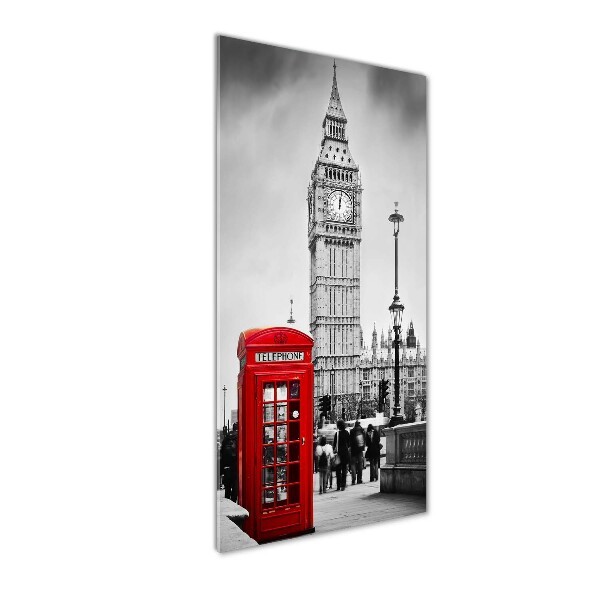 Quadro di vetro verticale Big Ben di Londra