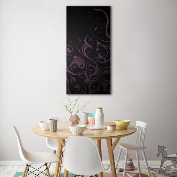 Quadro stampa su vetro verticale Ornamenti