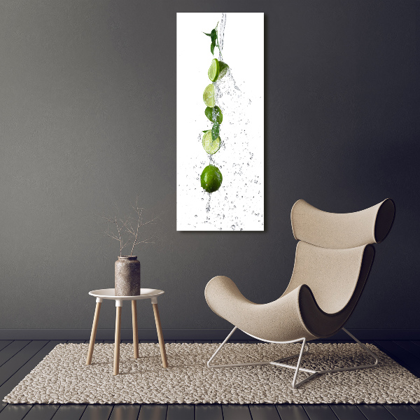 Quadro vetro verticale Lime