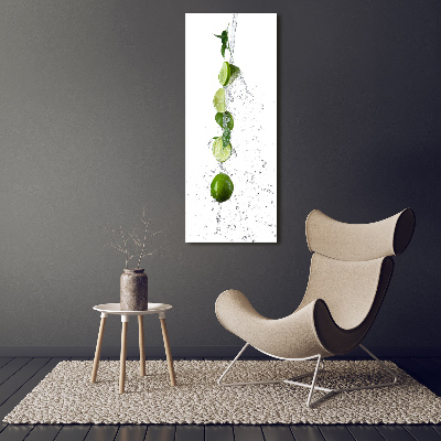 Quadro vetro verticale Lime