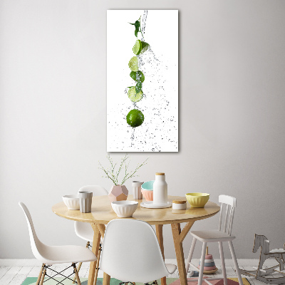 Quadro vetro verticale Lime