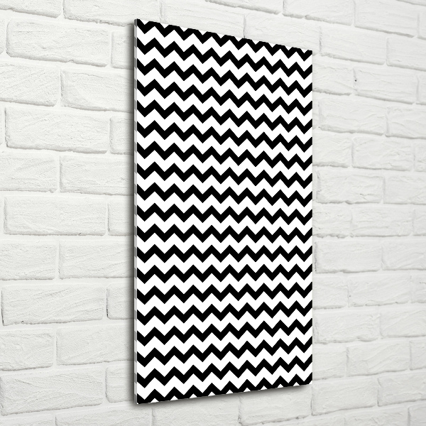 Quadro vetro verticale Zigzag