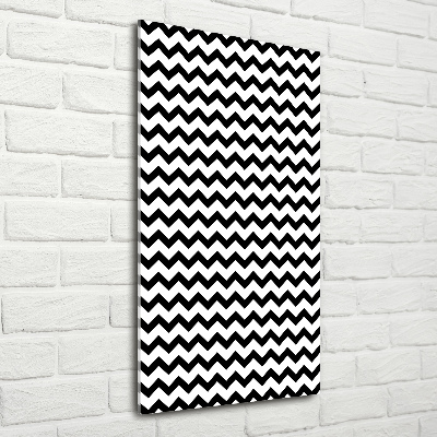 Quadro vetro verticale Zigzag