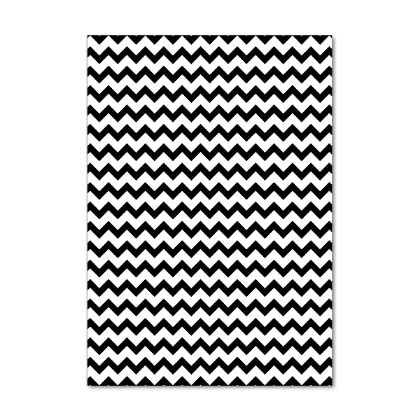 Quadro vetro verticale Zigzag