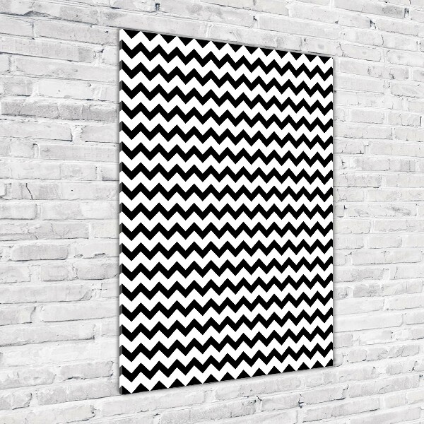 Quadro vetro verticale Zigzag
