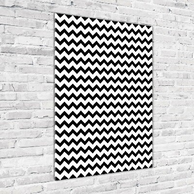 Quadro vetro verticale Zigzag