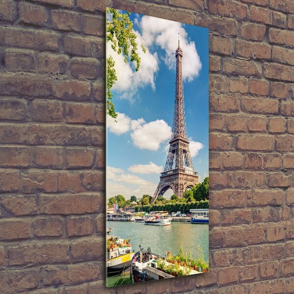Quadro vetro verticale Torre Eiffel Parigi