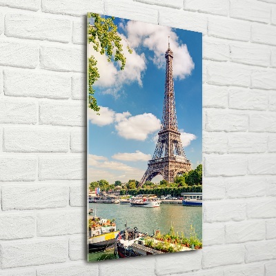 Quadro vetro verticale Torre Eiffel Parigi