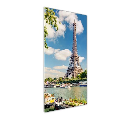 Quadro vetro verticale Torre Eiffel Parigi