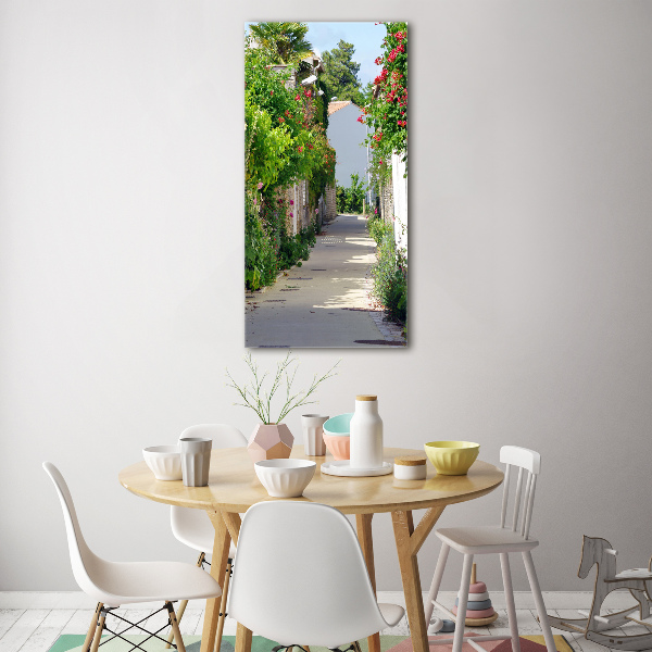 Quadro in vetro verticale Strade francesi