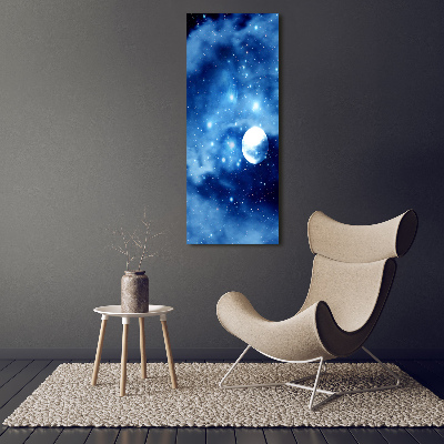 Quadro di vetro verticale Luna piena