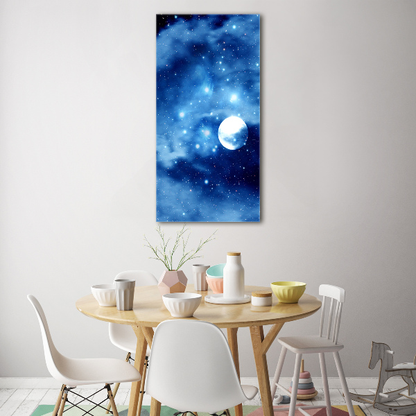 Quadro di vetro verticale Luna piena