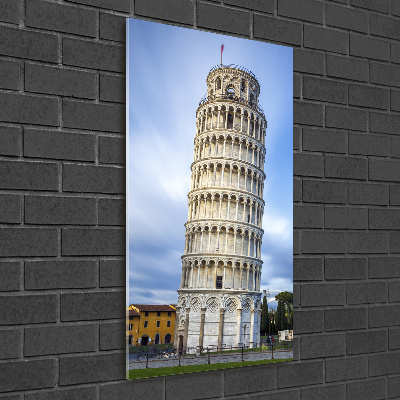 Quadro stampa su vetro verticale Torre Pendente di Pisa