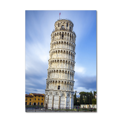 Quadro stampa su vetro verticale Torre Pendente di Pisa