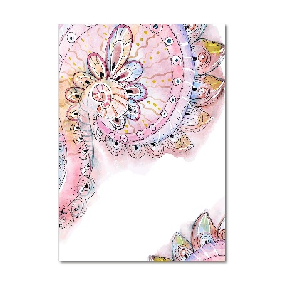 Quadro di vetro verticale Modello astratto