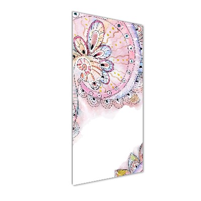 Quadro di vetro verticale Modello astratto