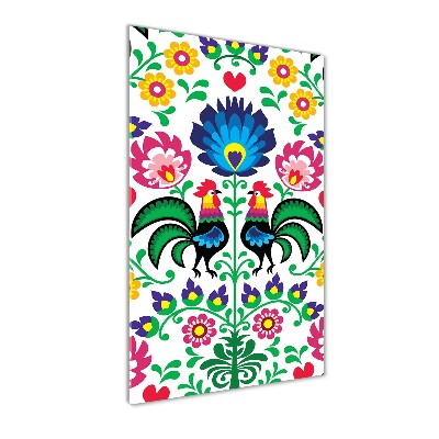 Quadro vetro verticale Modello etnico