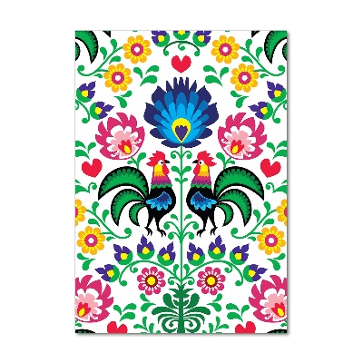 Quadro vetro verticale Modello etnico