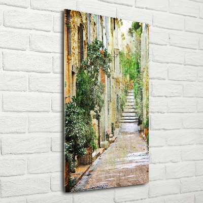 Quadro in vetro verticale Strade italiane