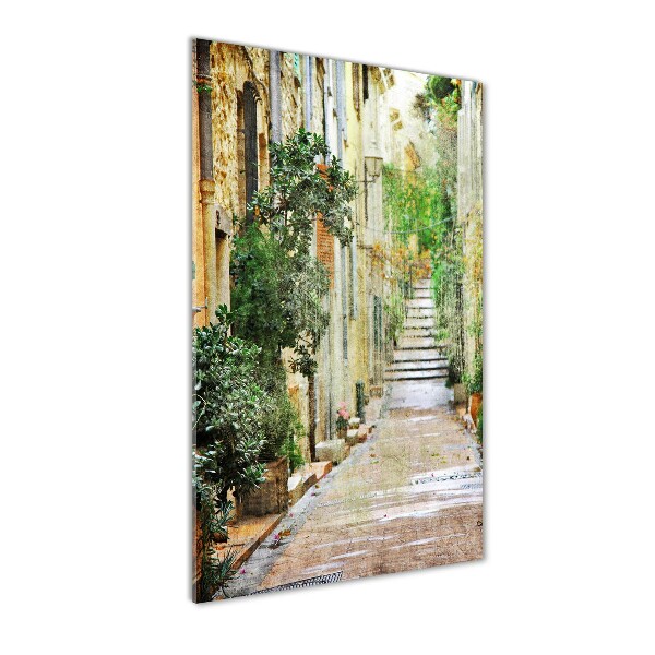 Quadro in vetro verticale Strade italiane