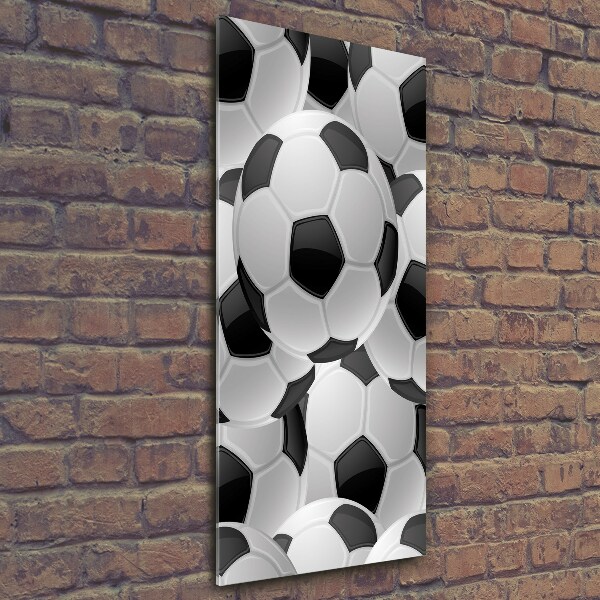 Quadro in vetro verticale Calcio