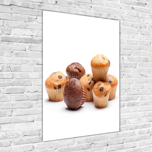 Quadro stampa su vetro verticale Cupcakes