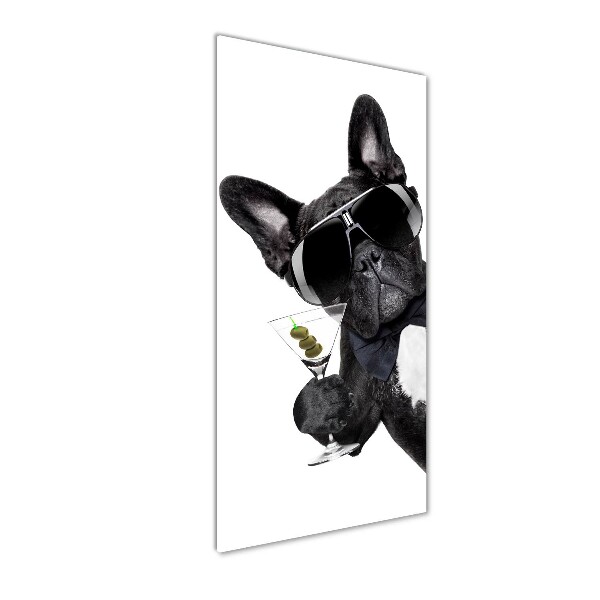 Quadro vetro verticale Torta con martini