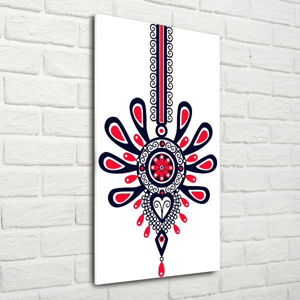 Quadro in vetro verticale Modello popolare polacco