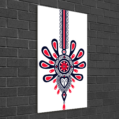 Quadro in vetro verticale Modello popolare polacco