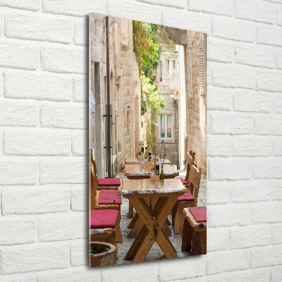 Quadro stampa su vetro verticale Korčula, Croazia