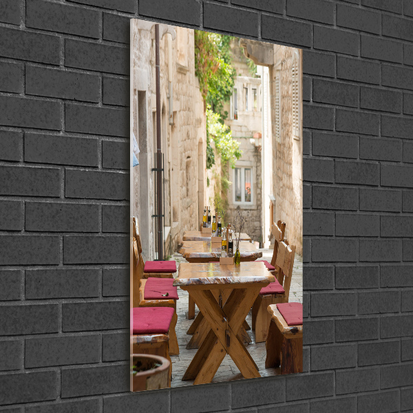 Quadro stampa su vetro verticale Korčula, Croazia