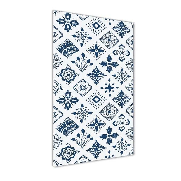 Quadro stampa su vetro verticale Motivo floreale