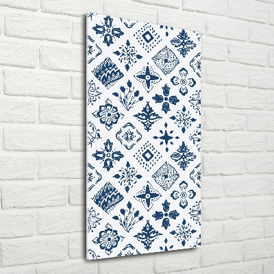 Quadro stampa su vetro verticale Motivo floreale