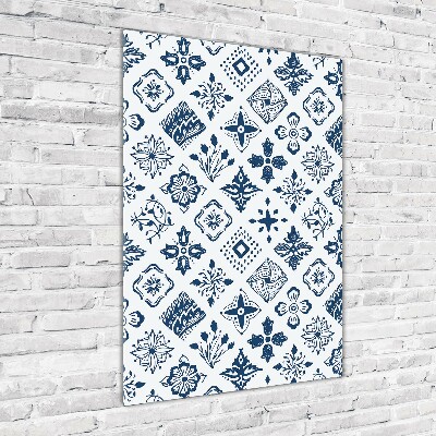 Quadro stampa su vetro verticale Motivo floreale