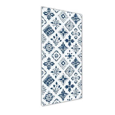 Quadro stampa su vetro verticale Motivo floreale