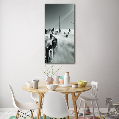 Quadro stampa su vetro verticale Grattacieli