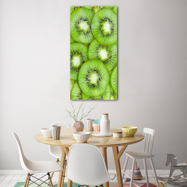 Quadro vetro verticale Kiwi