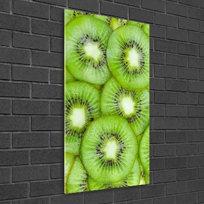Quadro vetro verticale Kiwi