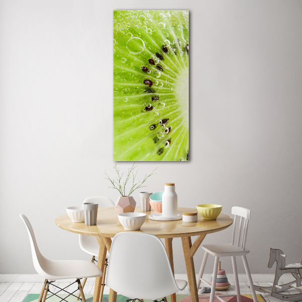 Quadro in vetro verticale Kiwi