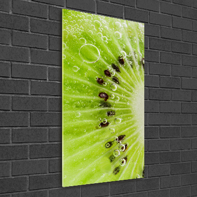 Quadro in vetro verticale Kiwi