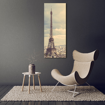 Quadro vetro verticale Torre Eiffel Parigi