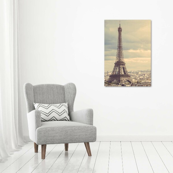 Quadro vetro verticale Torre Eiffel Parigi
